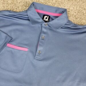 FootJoy Mens XL Solid Gray Performance Stretch Golf Polo Short Sleeve